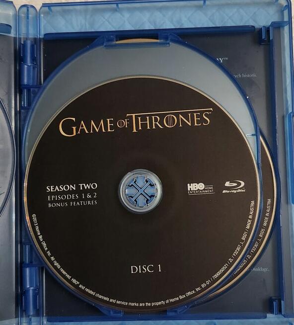 Gra o tron sezon 2 bluray