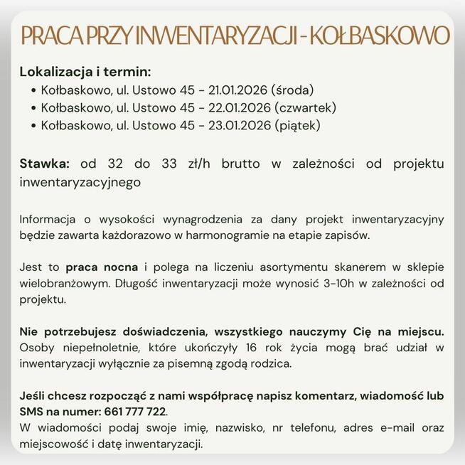 Praca przy inwentaryzacji - Kołbaskowo (Szczecin)