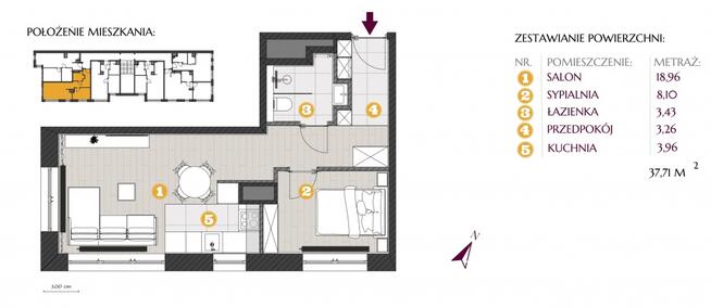 BEZPOŚREDNIO - brak PCC - mieszkanie 37,71 m² - Otwocka, Praga Północ