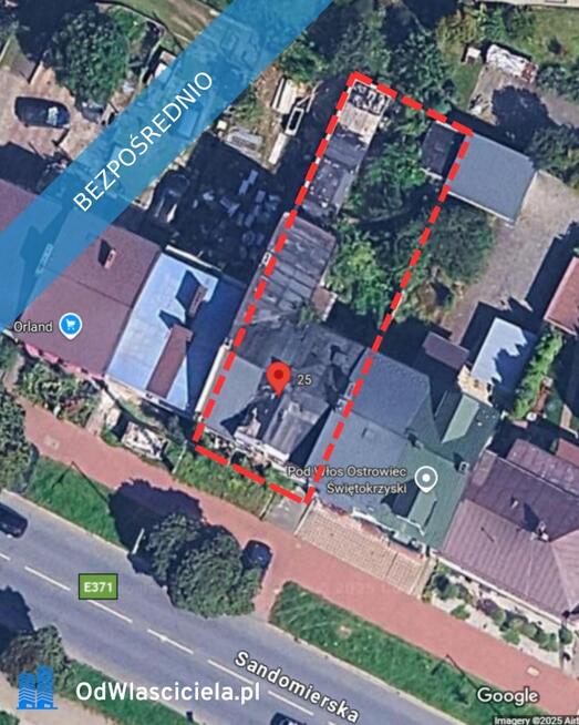 Sandomierska - grunt budowlany/dom do wyburzenia