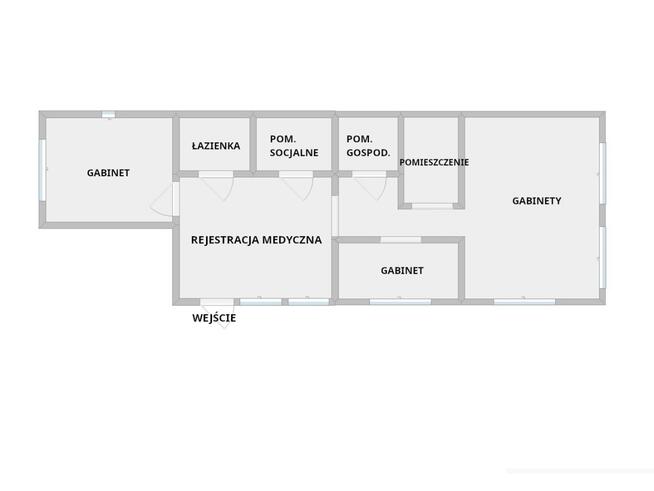 Lokal 64 m2 plus rejestracja pod gabinety medyczne