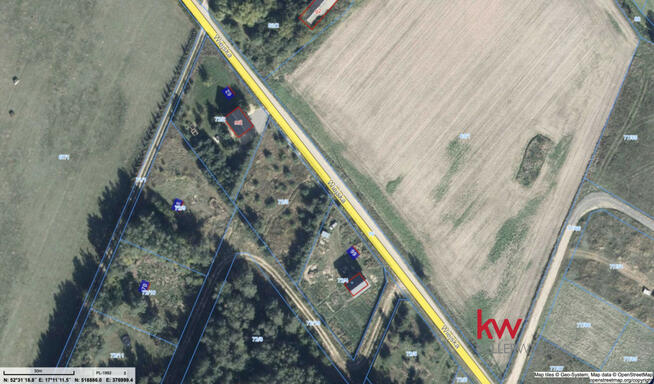 Działka budowlana Stęszewko gm. Pobiedziska, Wiejska