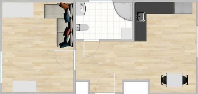 Rostka 7, Szobiszowice, funkcjonalna kawalerka