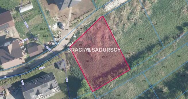 Działka budowlana Dojazdów gm. Kocmyrzów-Luborzyca, Zacisze