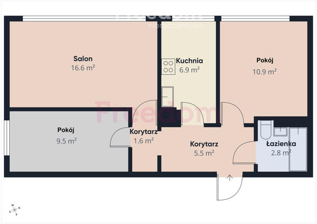 3 pokoje na Mokotowie, ul. Jadźwingów, do remontu