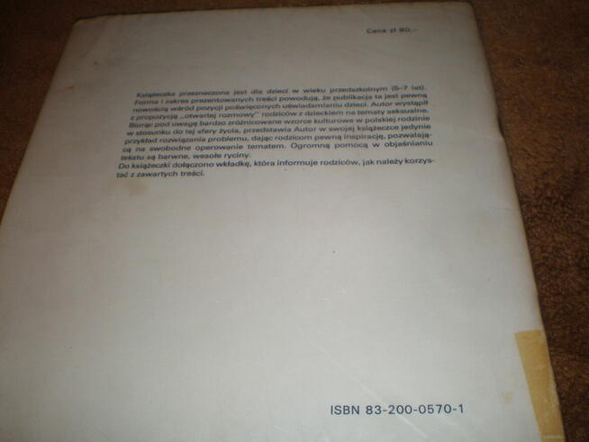 Sprzedam książkę Skąd się biorą dzieci, używana, stan dobry.