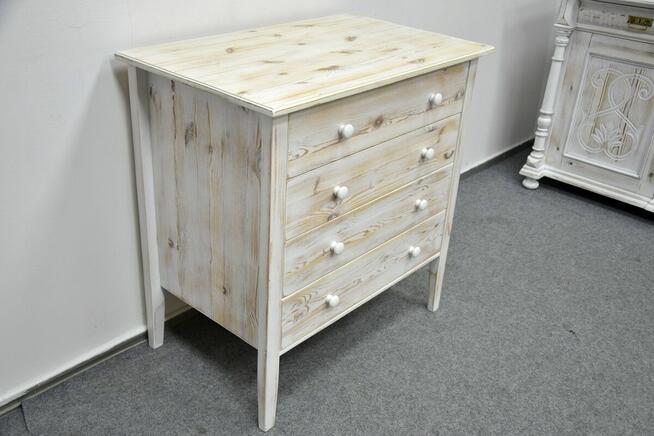 komoda z szufladami z drewna sosnowego - jak nowa