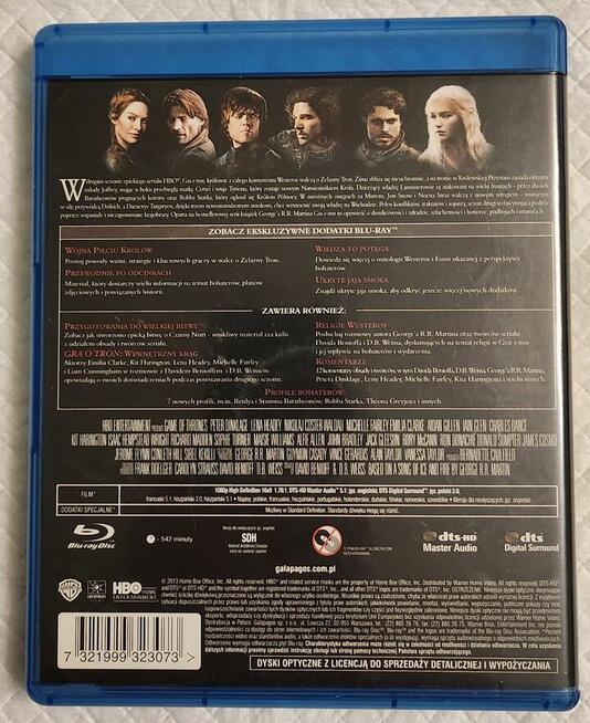 Gra o tron sezon 2 bluray