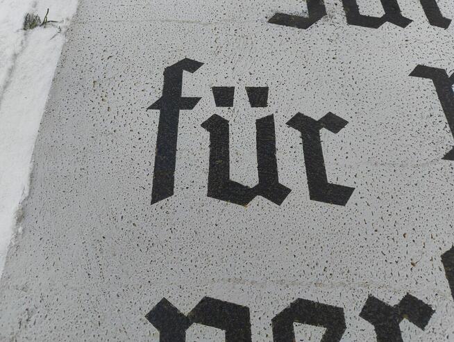 Stary Niemiecki szyld 2 wojna światowa okupacja Polski