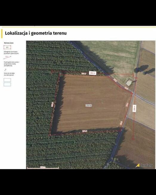 Działka przemysłowa 4,16 ha – Mieczownica, gm. Ostrowite (Wi