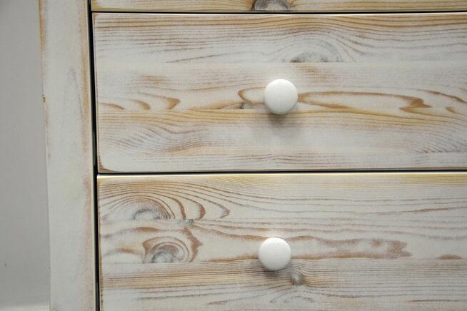 komoda z szufladami z drewna sosnowego - jak nowa