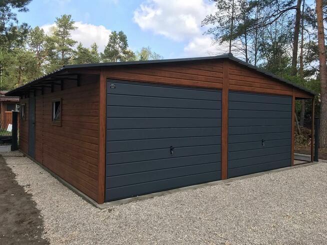 Garaże drewnopodobne, AKRYLOWE