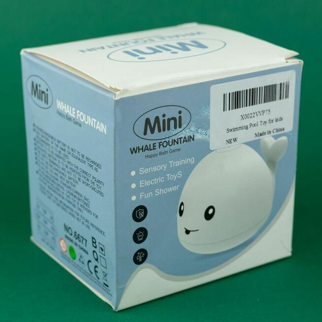 Zabawka do kąpieli wieloryb fontanna sensoryczna