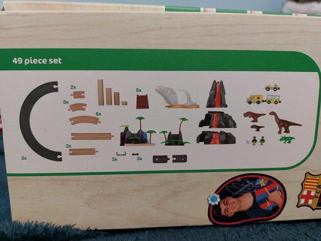 drewniana kolejka park dinozaurów Paytivi