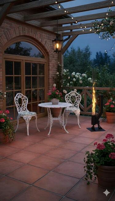 OGRZEWACZ TARASOWY na pellet - ogniowa pochodnia