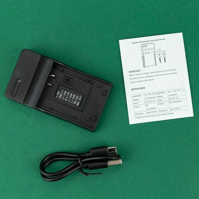 Ładowarka USB do baterii aparatu Norifon | nowa