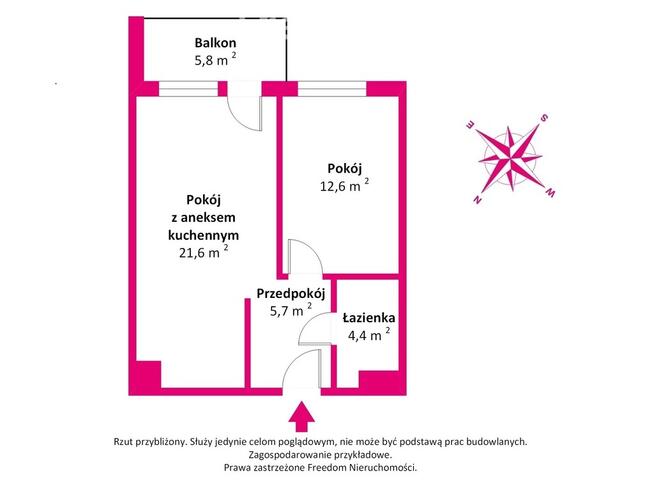 Przytulne 2 pokoje, Skorosze, zamknięte osiedle