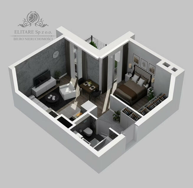 REZERWACJA/Mieszkanie 33,41m2 z możliwością wydzielnia sypialni/Kleczków, Wrocła