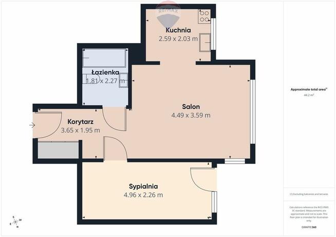 Słoneczne 2 pokojowe mieszkanie – Bemowo Coopera