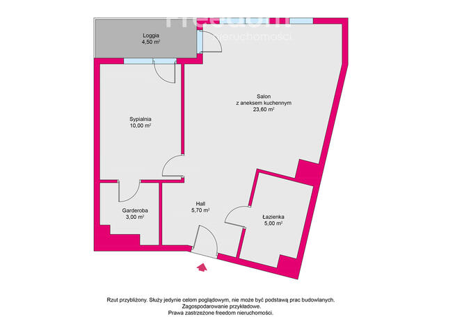 2 przestronne pokoje przy Galerii Mokotów