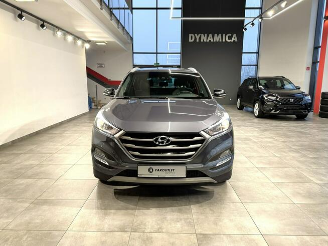 Hyundai Tucson 1.6GDI 132KM M6 2018 r., salon PL, komplet opon, serwisowany, NAVI