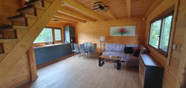 Domki z bala przy plaży nad Głuszyńskim Orle 72B