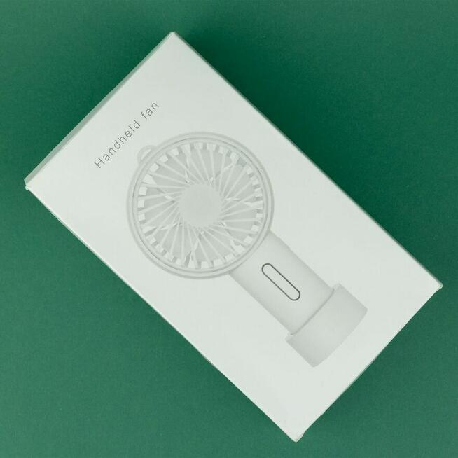 Wentylator ręczny USB mini przenośny biały
