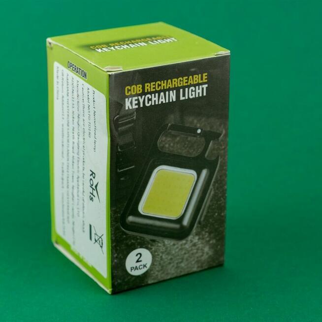 Latarka COB na brelok USB 2 sztuki otwieracz do butelek