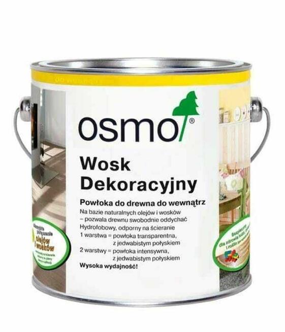 Wosk dekoracyjny, twardy, osmo różne kolory, 0,125 l najtaniej