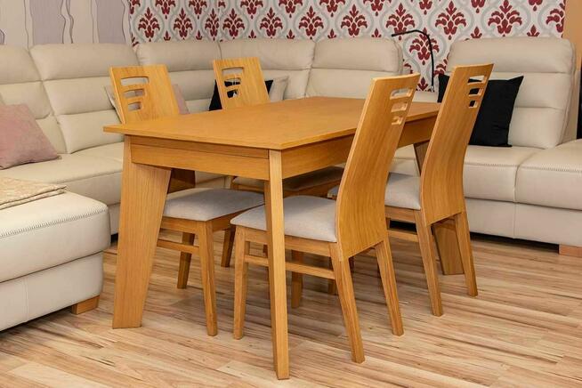 Stół Skrzyniowo-ramowy Dębowy 140x80+2x40