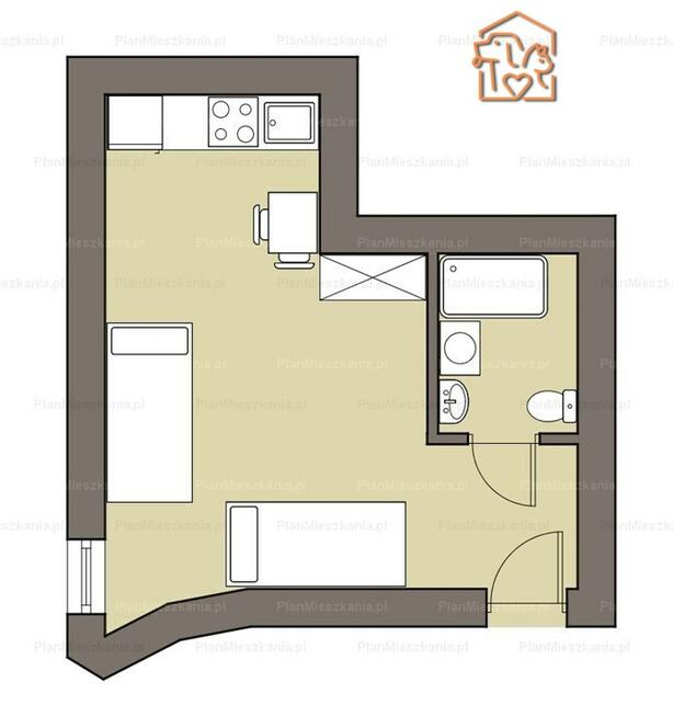 Wyspiańskiego 35, jasna kawalerka pet friendly