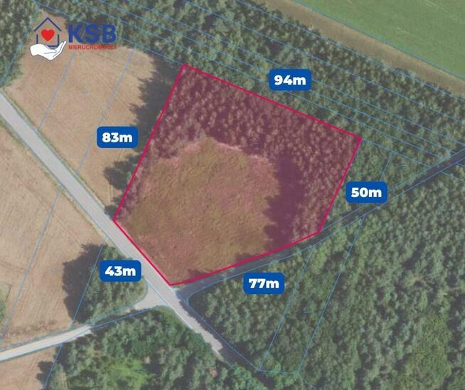 Działka budowlano rolna z WZ - obok Bałtowa 1,03ha