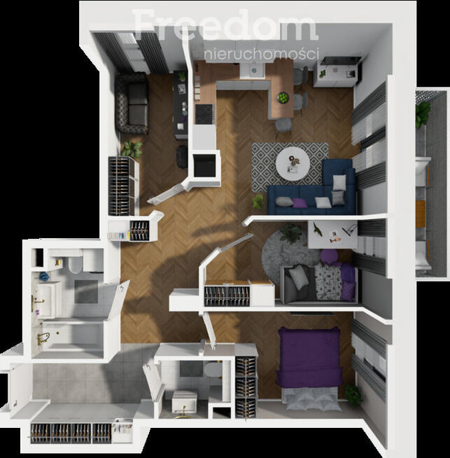 Przestronne 3 pokoje z balkonem | Ursus