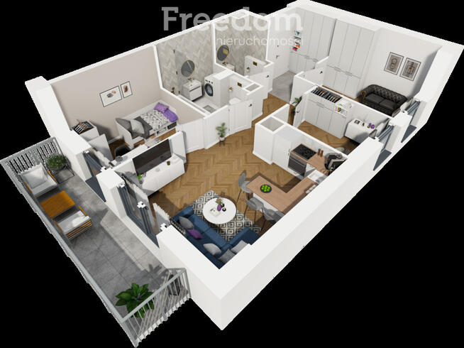 Przestronne 2 pokoje z balkonem | Ursus