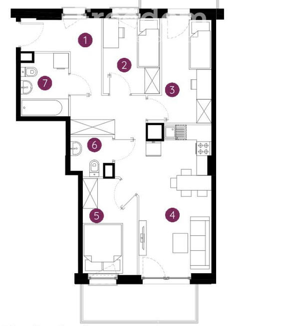 Dwustronne 4 pokoje z balkonem | Ursus
