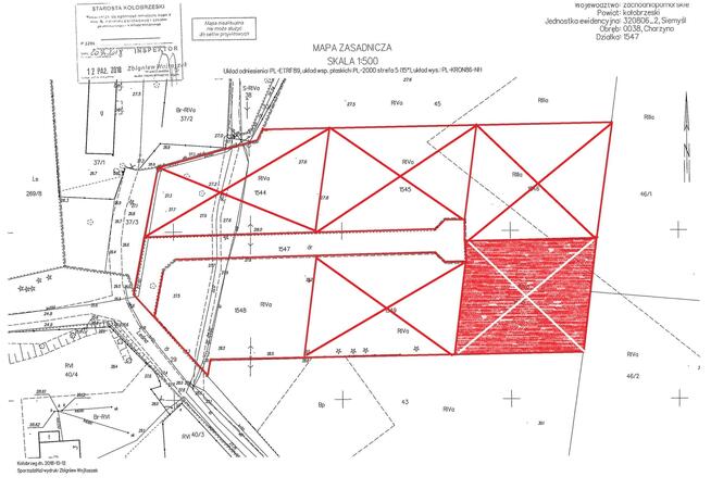 Działka budowlana Charzyno gm. Kołobrzeg