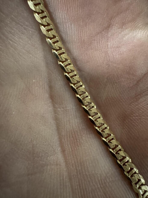 łańcuszek męski wart 11.000zł, pełne złoto, efektowny