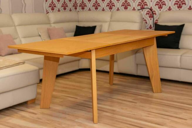 Stół Skrzyniowo-ramowy Dębowy 140x80+2x40