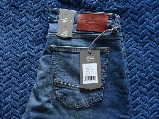 NOWE męskie spodnie jeansowe CROSS JEANS, 31/34