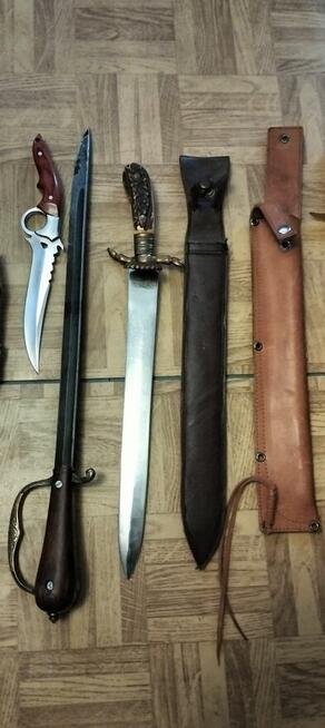 3 kolekcjonerskie noż mysliwskie