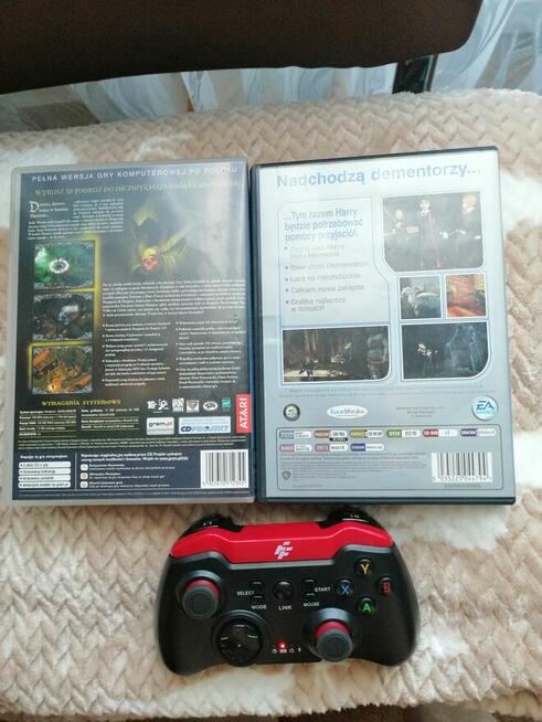 TRZY GRY NA PC HARRY POTTER I GAME PAD KONTROLER