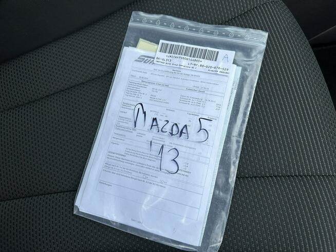 Mazda 5 Mocna benzyna, klimatronik, 7 miejsc, parktronik, drugie koła, isofix