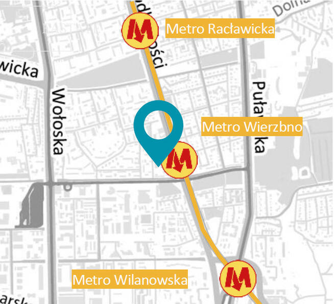 Lokal użytkowy Warszawa gm. Mokotów Mokotów, Wierzbno, Aleja Niepodległości