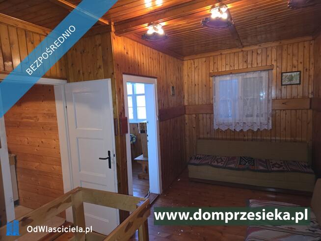 Działka częściowo budowlana, z domkiem, Przesieka