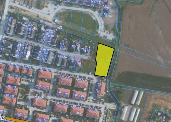 Działka budowlana Kiełczów gm. Długołęka, Polna