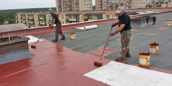 Uszczelnianie dachów z membran PVC, TPO, EPDM polimocznikiem