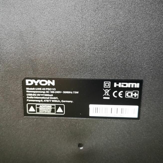 Sprzedam telewizor Dyon 43cal 3 letni