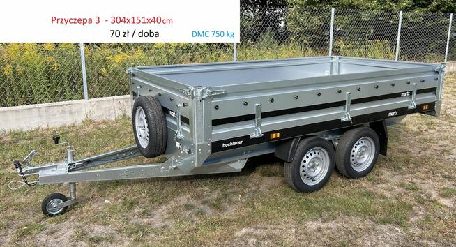 Wypożyczalnia wynajem przyczep samochodowych Tłuszcz Gmina