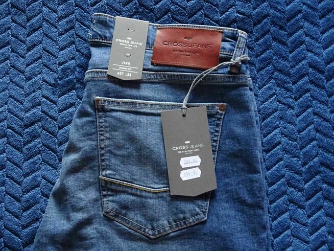 NOWE męskie spodnie jeansowe CROSS JEANS, 31/34