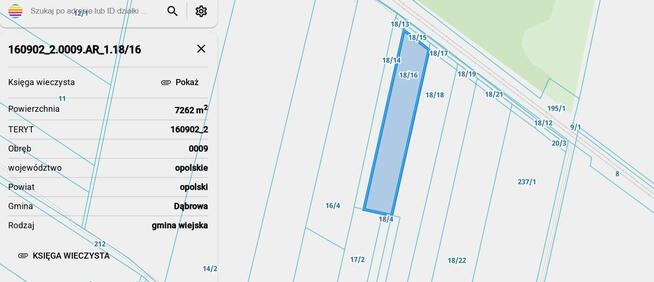 Działka rolna 70 ar.